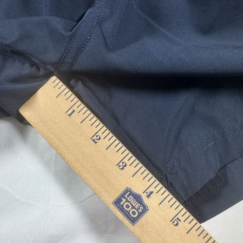 BYLT‎ Premium Basics Swim Trunks Mens Large Navy Blue Grey Contrast Board Shorts